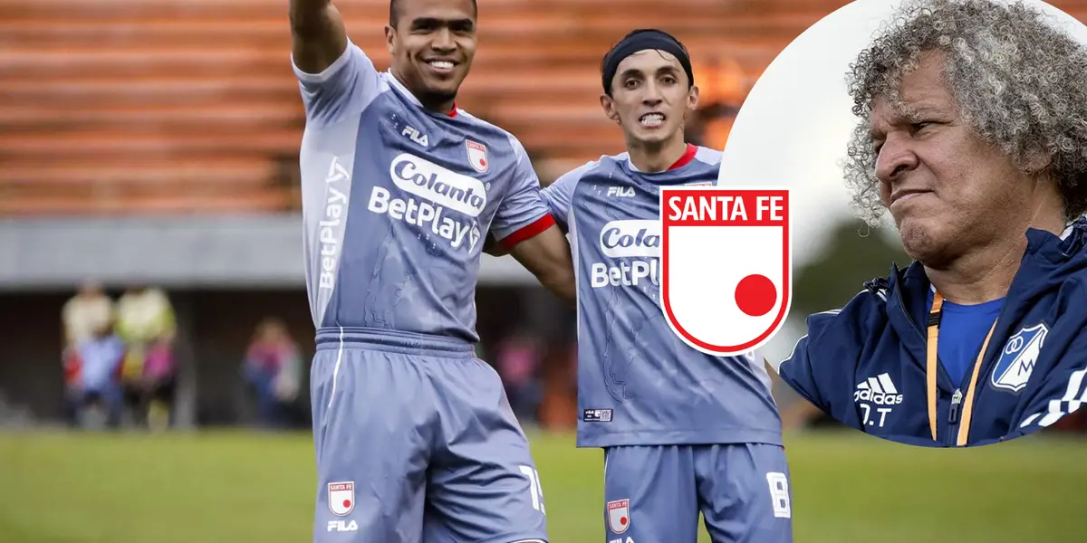 Independiente Santa Fe y Alberto Gamero Foto: Santa Fe y MFC