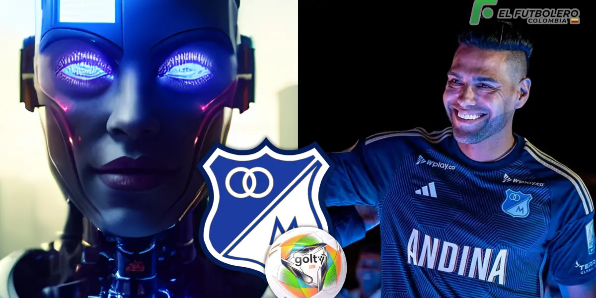 Inteligencia Artificial y Falcao Foto: Pexels, Escudoteca PN, Golty y MillosFC