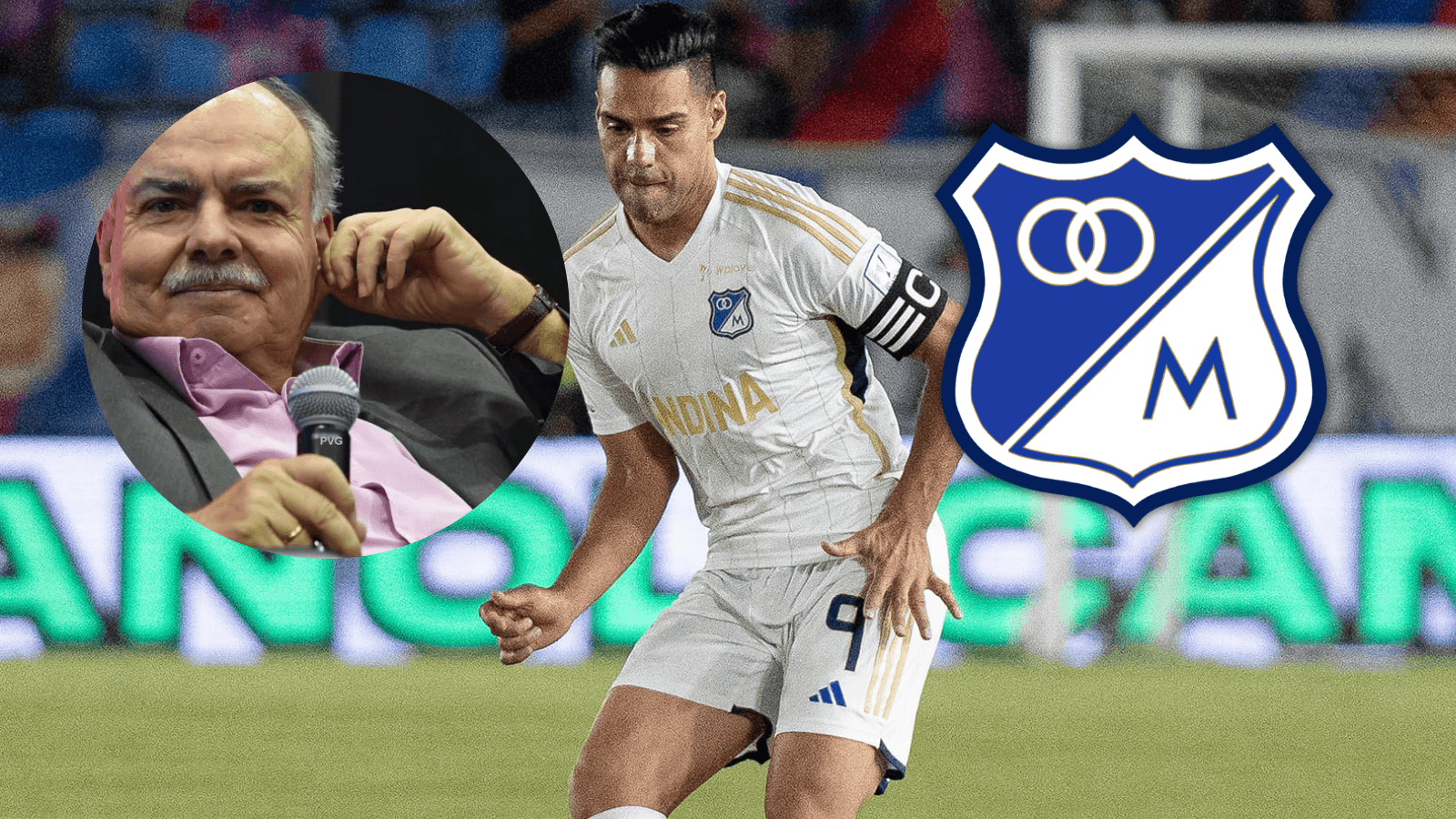 Iván Mejía y Radamel Falcao García Foto: Millonarios FC, Escudoteca y X