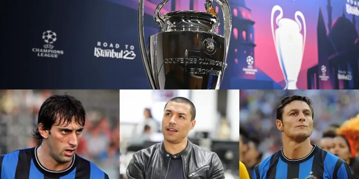 Iván Ramiro Córdoba compartió un recuerdo con Diego Milito y Javier Zanetti; el marco fue la Champions League.