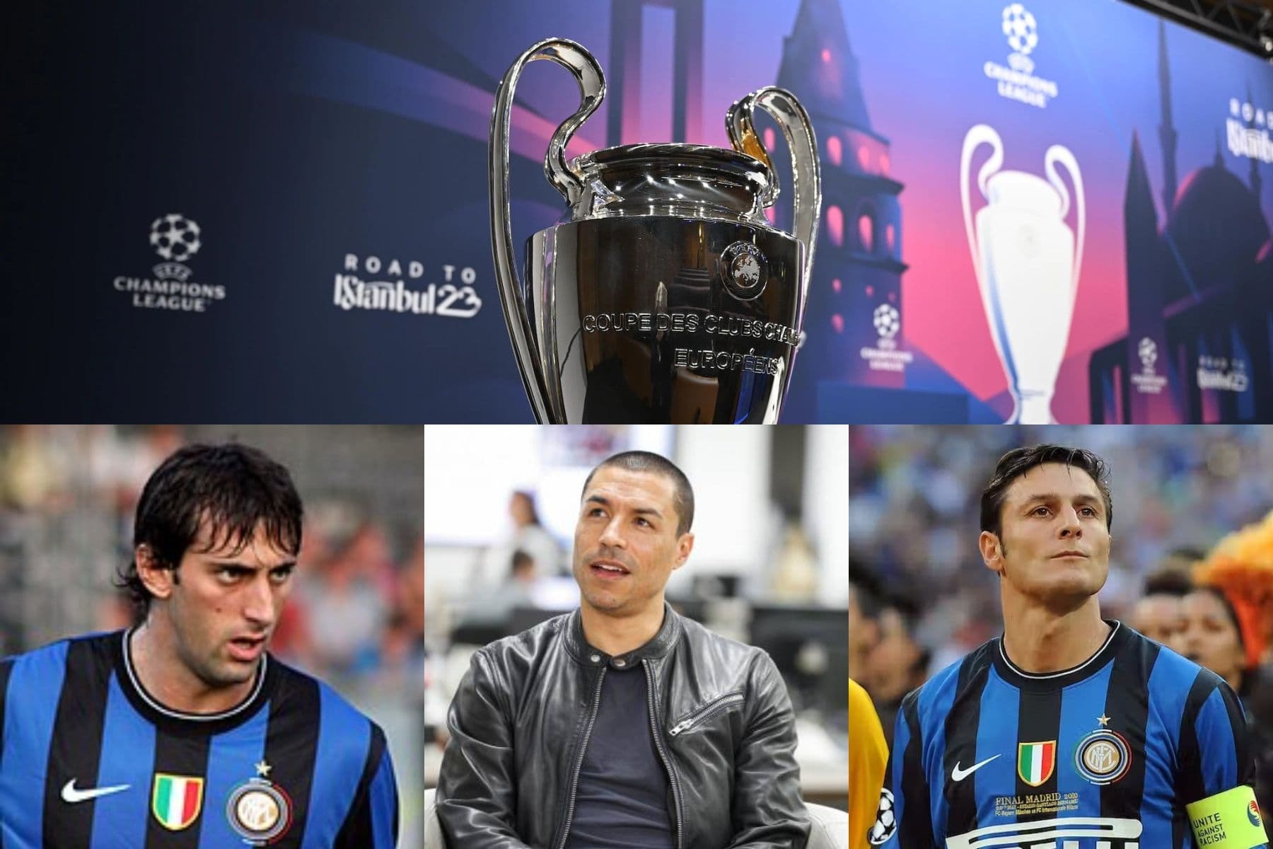 Iván Ramiro Córdoba compartió un recuerdo con Diego Milito y Javier Zanetti; el marco fue la Champions League.