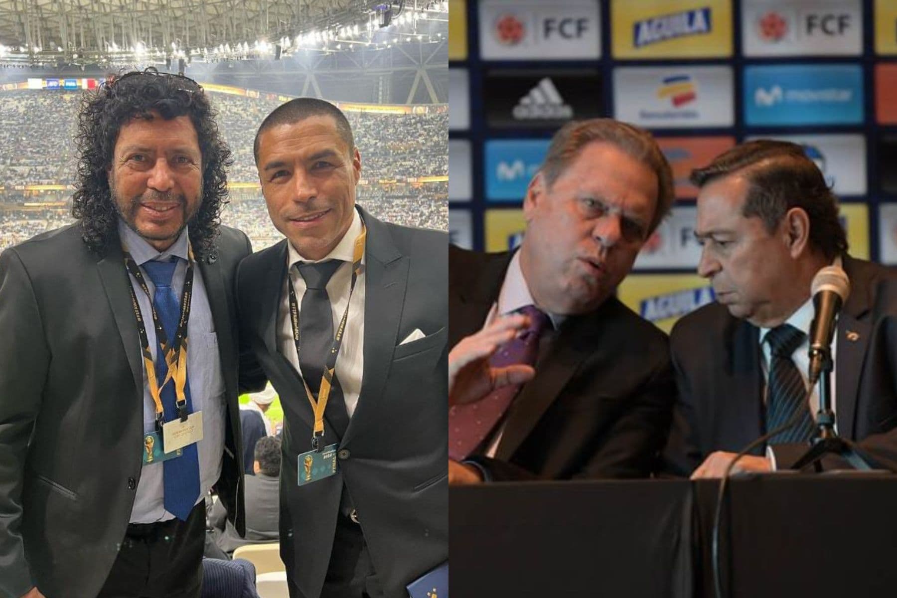 Iván Ramiro Córdoba y René Higuita recibieron muy buenos comentarios tras coincidir en el Mundial de Qatar 2022.