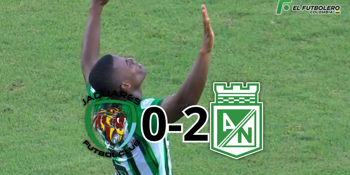 Jaguares vs Atlético Nacional Foto: Captura de Win Sports y Escudoteca PN