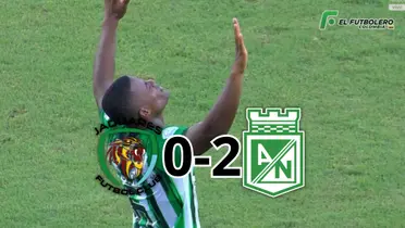 Jaguares vs Atlético Nacional Foto: Captura de Win Sports y Escudoteca PN