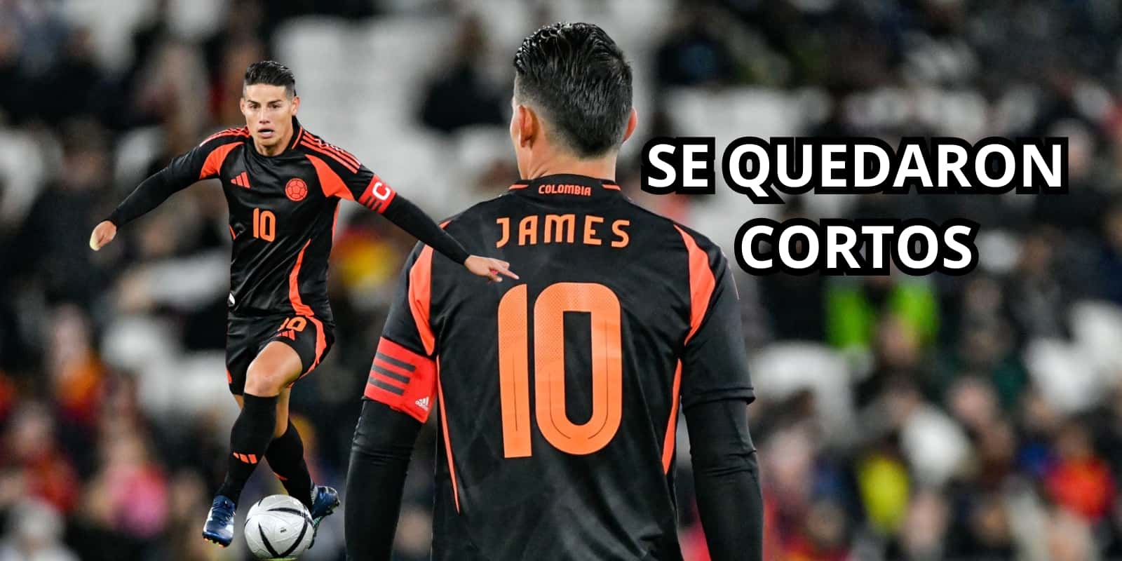 James amargó a la Selección España. Fotos tomadas de Twitter @jamesrodriguez