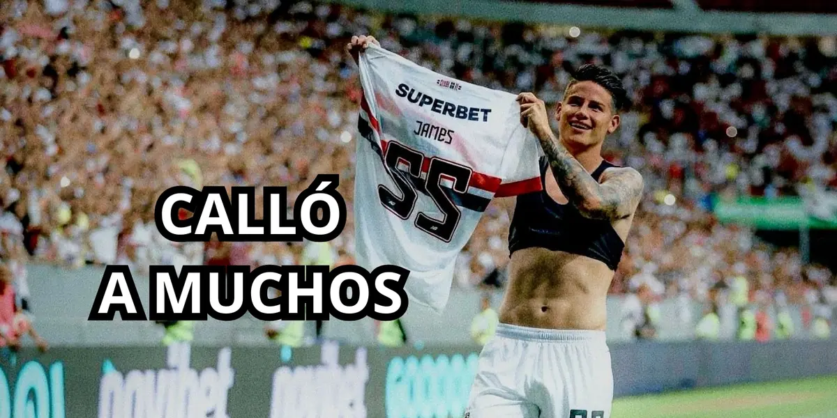 James calló a muchos tras volver a jugar. Foto tomada de Twitter @jamesrodriguez.