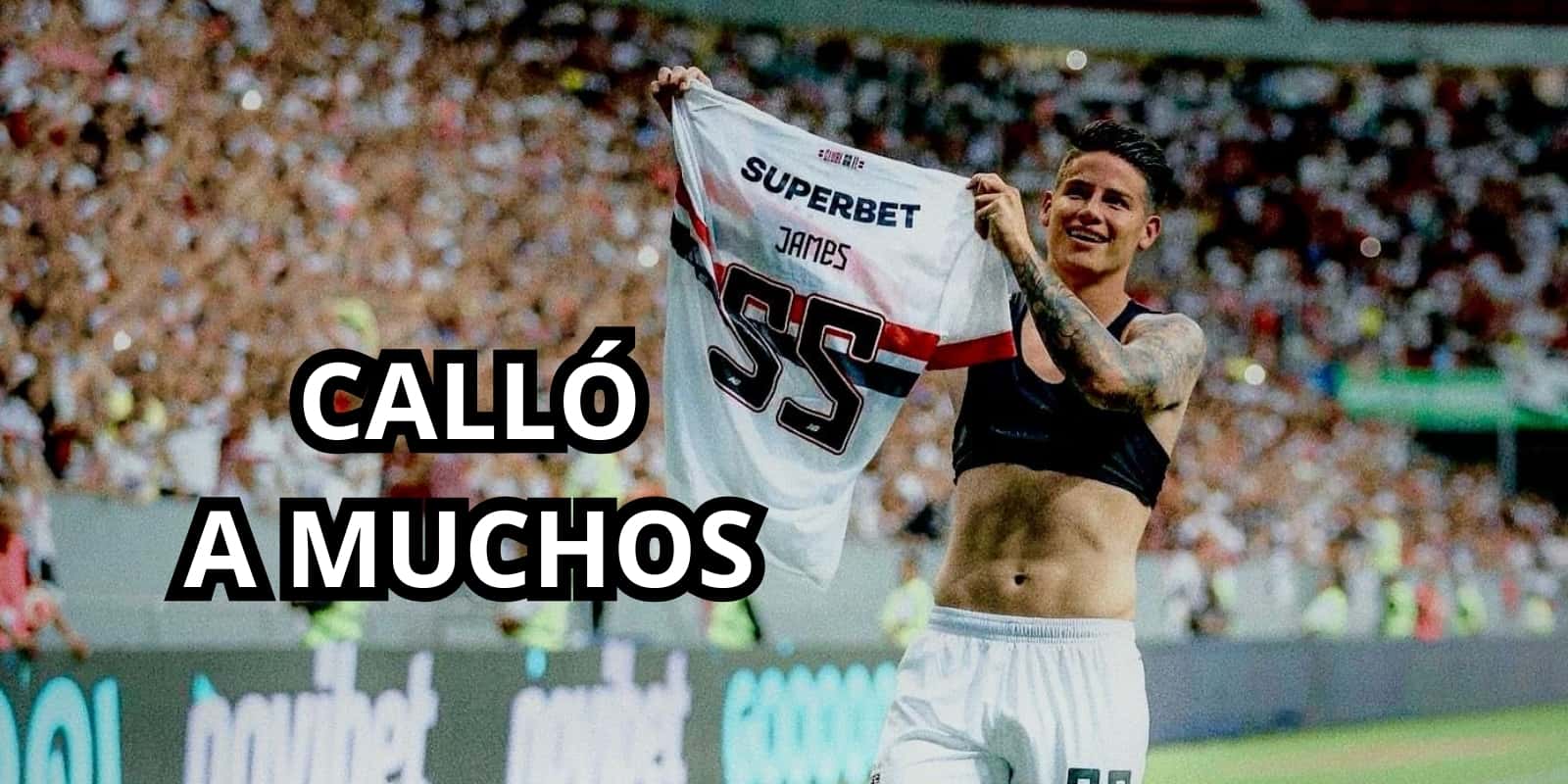 James calló a muchos tras volver a jugar. Foto tomada de Twitter @jamesrodriguez.