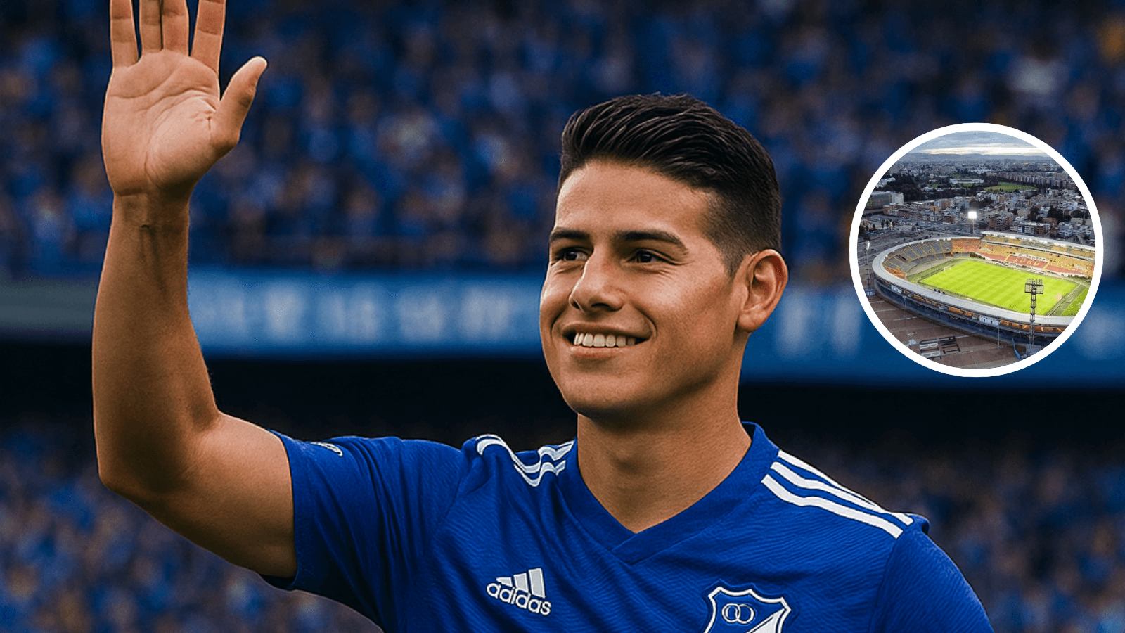 ¿James de azul? Atención a la revelación desde la dirigencia de Millonarios de cara al futuro Foto: IDRD y Chat GPT