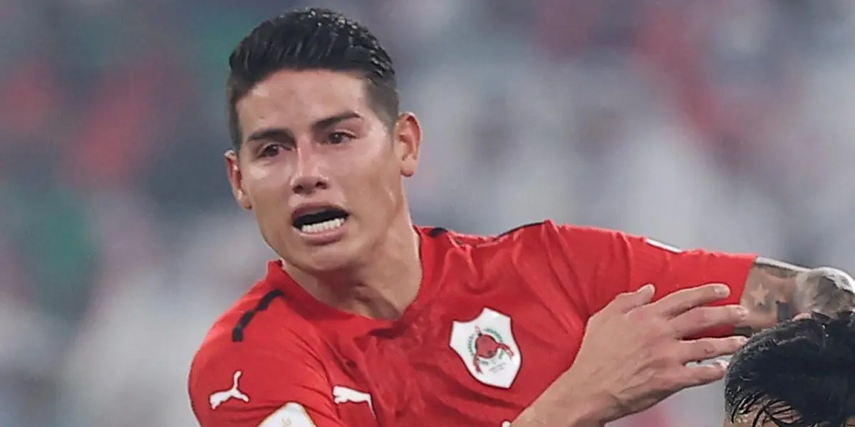 James estaba teniendo una noche soñada con su equipo el Al-Rayyan y un hecho estremeció el compromiso.