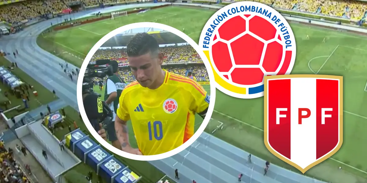 James habló tras el empate con Perú: su mensaje encendió la conversación. Foto: Captura de X, Escudoteca y Gol Caracol