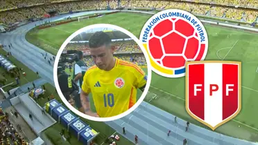James habló tras el empate con Perú: su mensaje encendió la conversación. Foto: Captura de X, Escudoteca y Gol Caracol