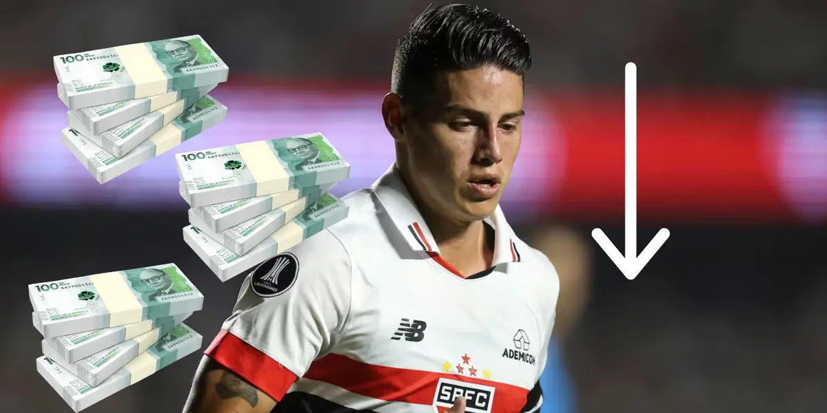 James jugando con Sao Paulo. Foto de James Rodríguez de El País.