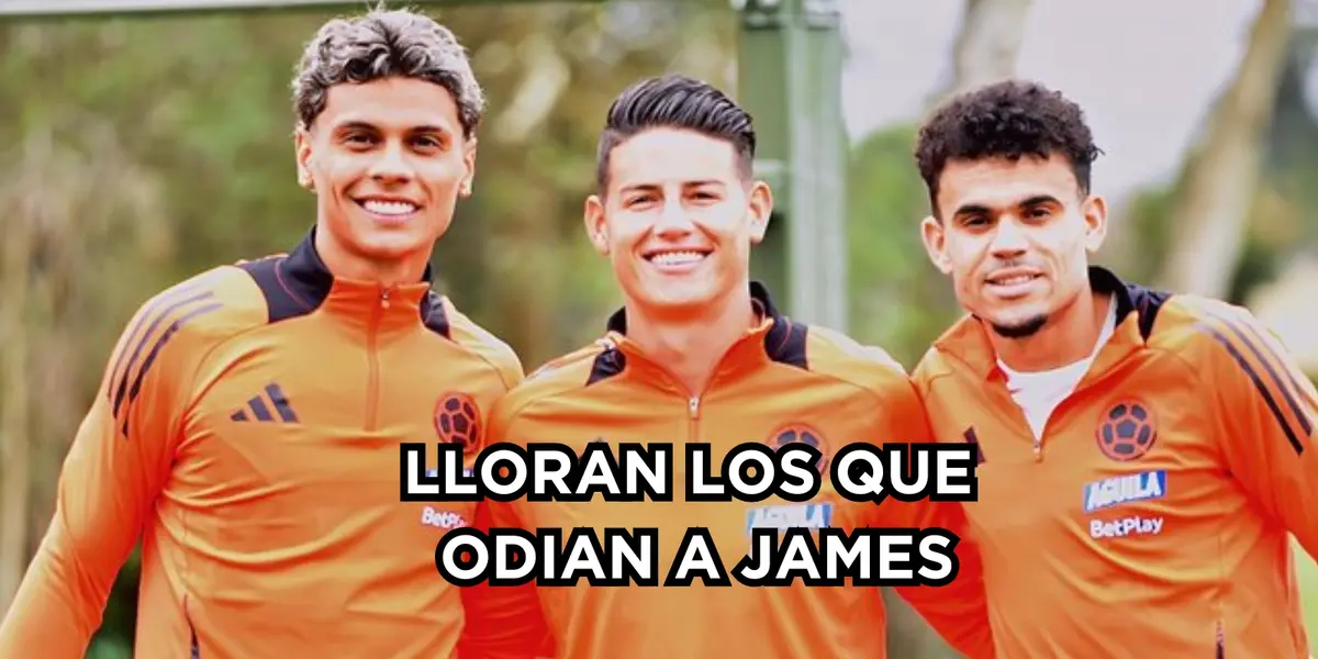 James llegó a Inglaterra para sumarse a la Selección. Foto FCF Twitter.