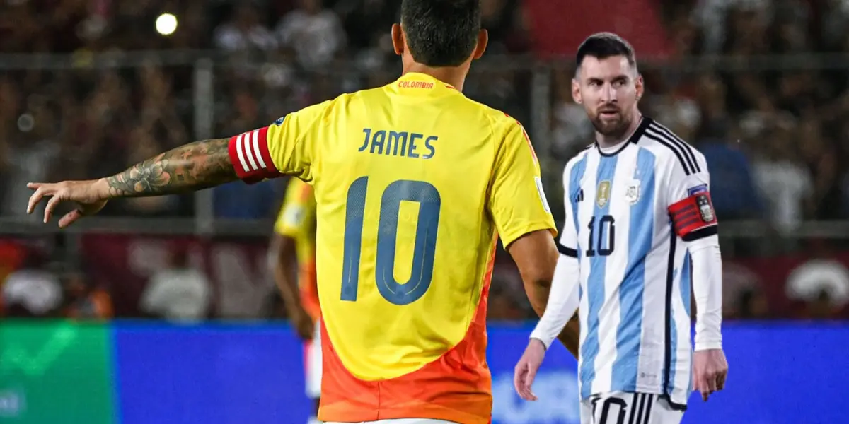 ¿James o Messi? Este es el jugador que lidera un tremendo item en las Eliminatorias Foto: James Rodríguez y AFA