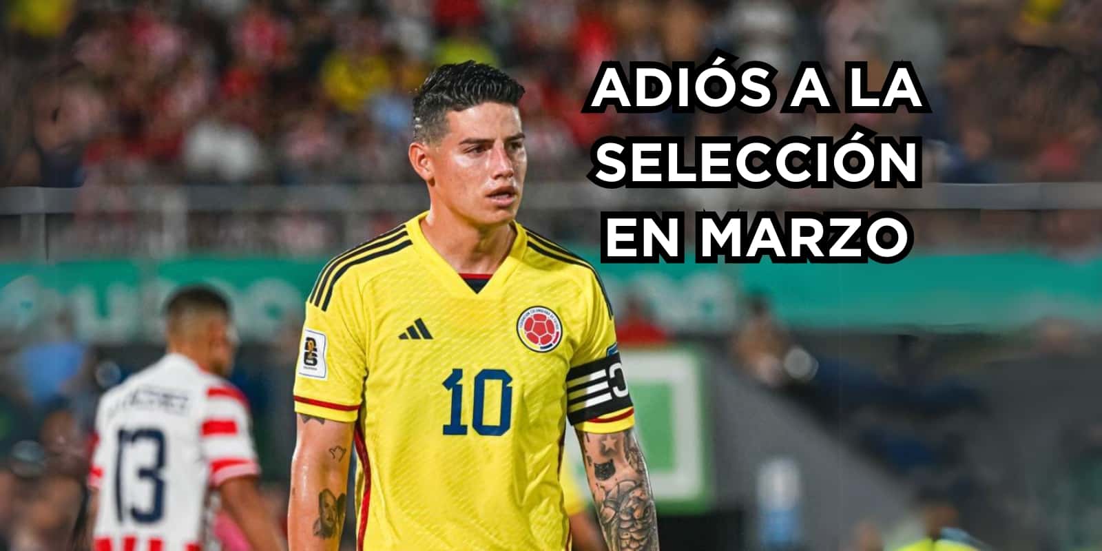 James podría estar ausente de la Selección Colombia en marzo. Foto de James tomada de Twitter @jamesdrodriguez.