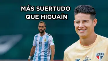James Rodríguez más suertudo que Higuaín, le dan buenas noticias en el Sao Paulo