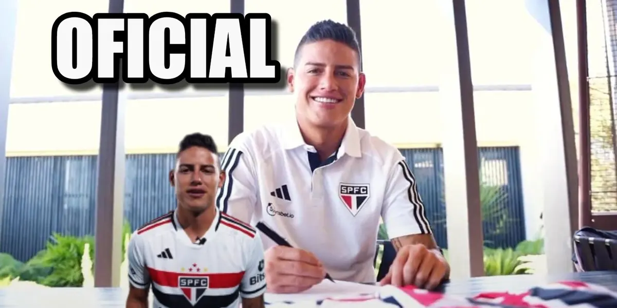 James Rodríguez acaba de ser presentado de forma oficial como nuevo jugador del São Paulo de Brasil.