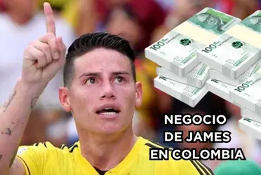 James Rodríguez anda bien en el fútbol y en los negocios.