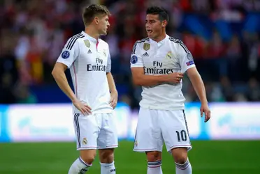 James Rodríguez, aunque ya no está en filas del Real Madrid, mira lo que hizo y le dio una lección a Kroos