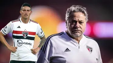 James Rodríguez con la camiseta del Sao Paulo de Brasil