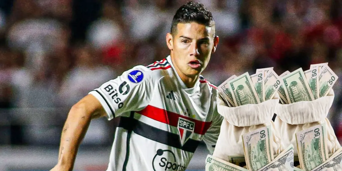 James Rodriguez con la camiseta del Sao Paulo: FOTO: Diario Viral