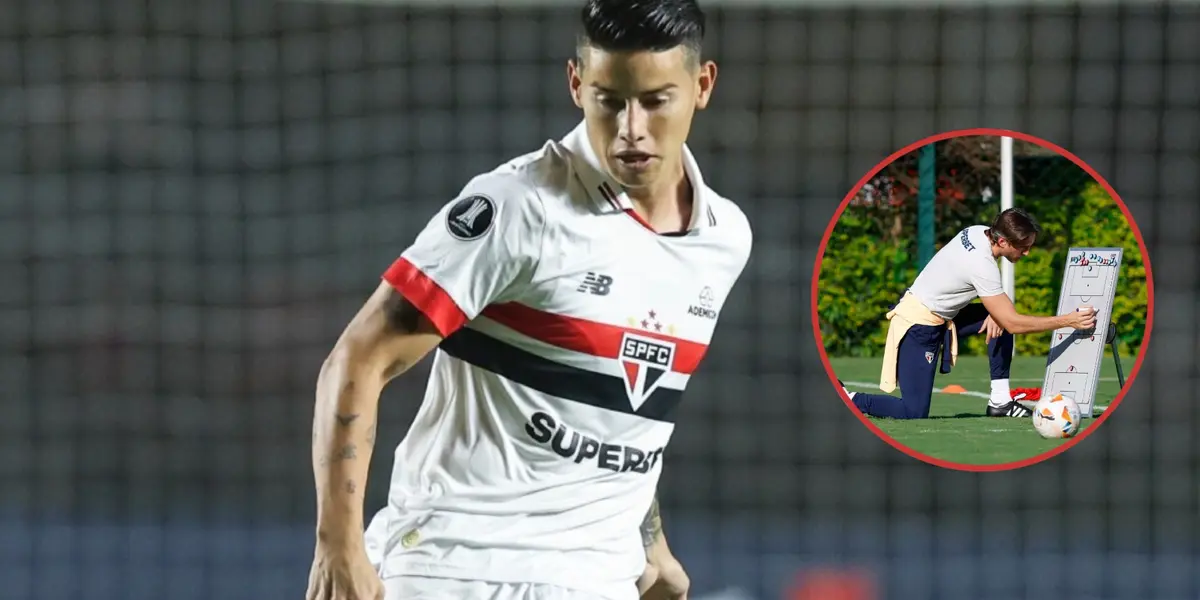James Rodríguez con Sao Paulo- Fotos: Noticias Caracol, Lance