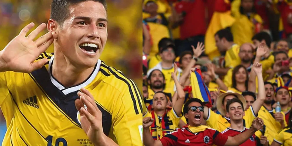 James Rodríguez declaró que considera que él es el mejor jugador en la historia de Colombia, pero la hinchada colombiana se hizo sentir y decidió esto.