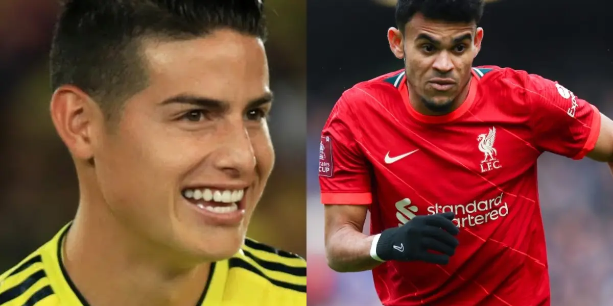 James Rodríguez en el mercado de pases del año 2021 esperaba ayudarse con Luis Díaz para salir del Everton, acción que no sucedió para fortuna de "El Guajiro".