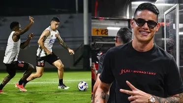 James Rodríguez en la concentración de la Selección Colombia