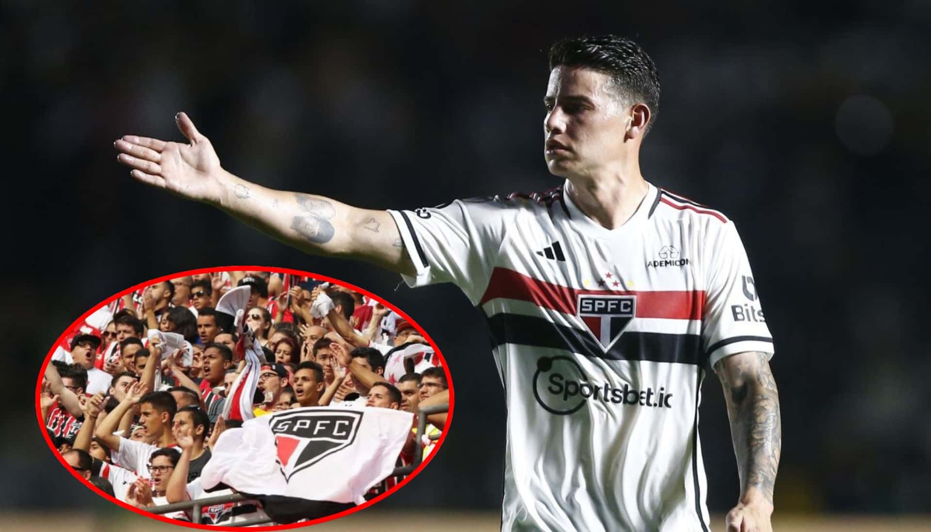 James Rodríguez en Sao Paulo- Fotos: Semana, Récord