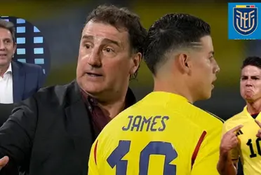 James Rodríguez es titular en el partido de Colombia vs Ecuador en eliminatoria sudamericana  
