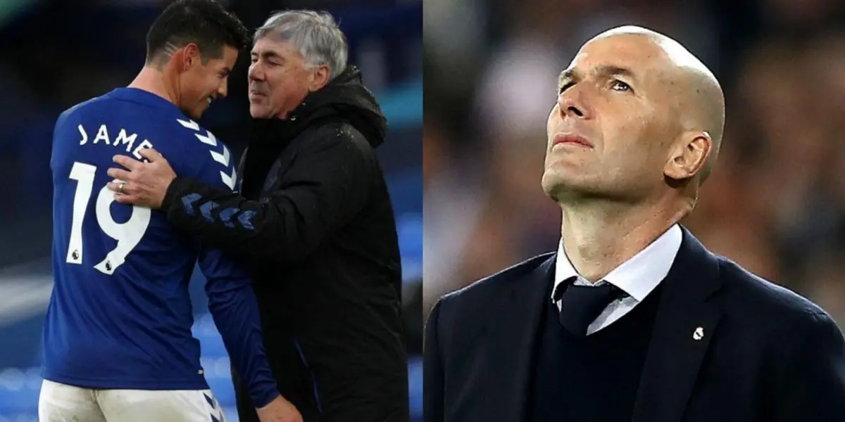 James Rodríguez es un tema recurrente en el Real Madrid y ahora también en España, con la lección que Carlo Ancelotti le dio a Zinedine Zidane