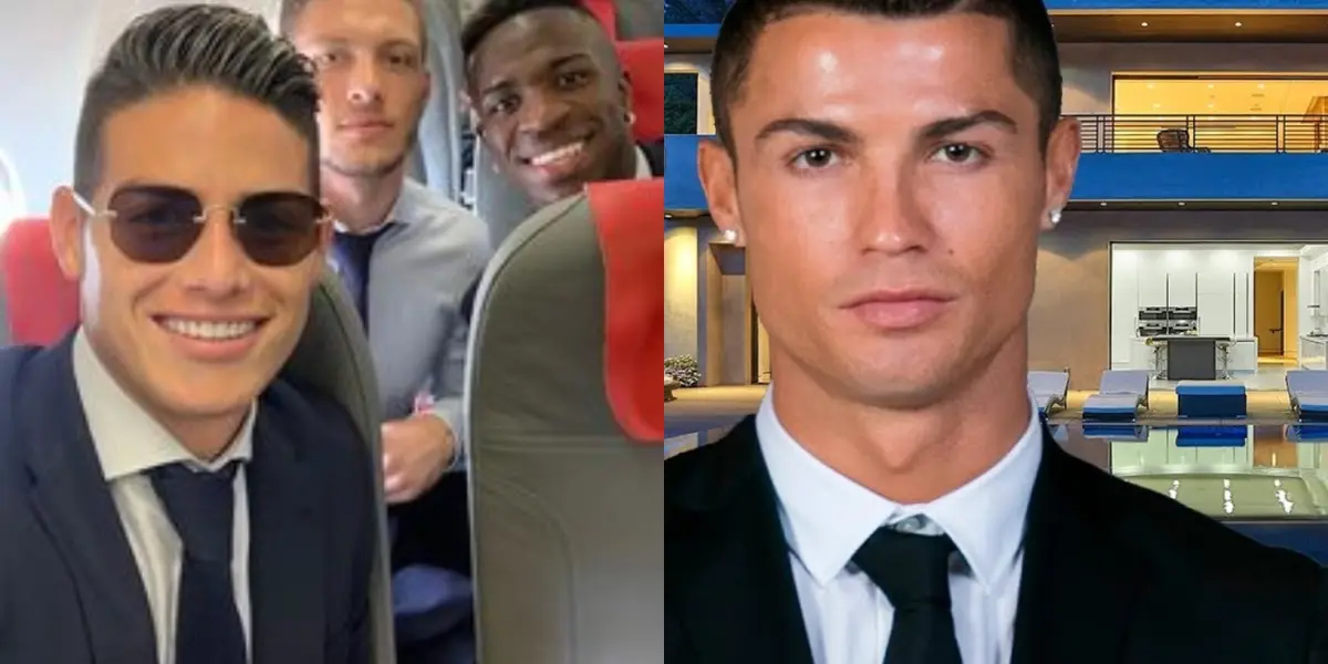 James Rodríguez es uno de los amigos de Cristiano Ronaldo, pero visitar la mansión del portugués no sería muy divertido que se diga.