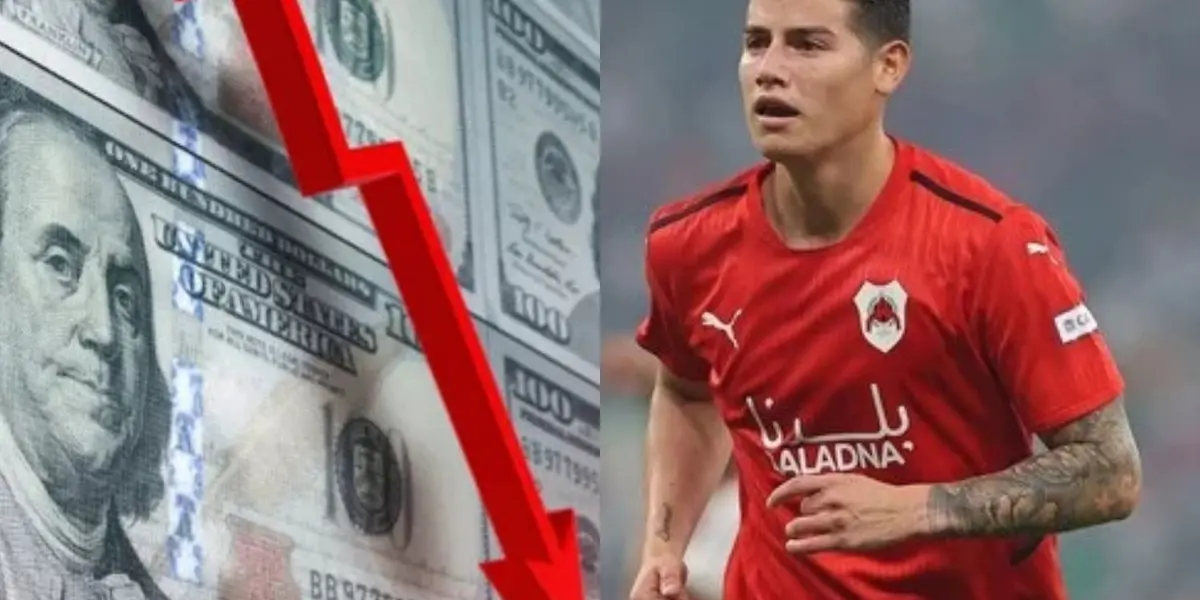 James Rodríguez está en su precio más bajo a nivel de mercado en los últimos años.