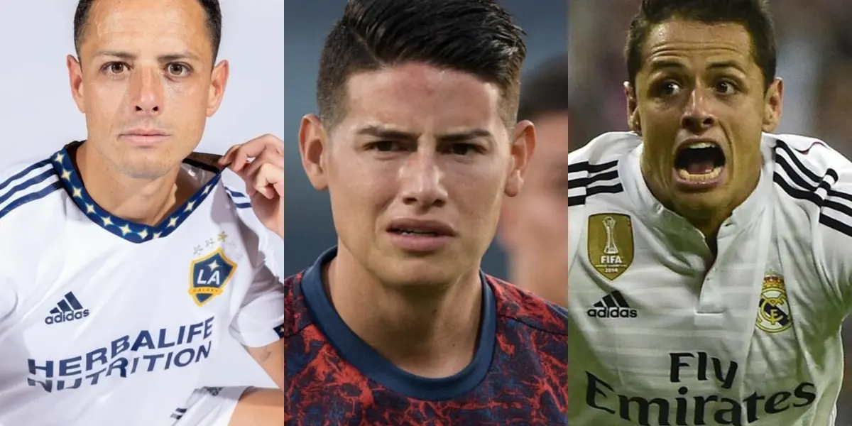 James Rodríguez está en un limbo deportivo en la actualidad y debería verse reflejado en su ex compañero Chicharito Hernández.