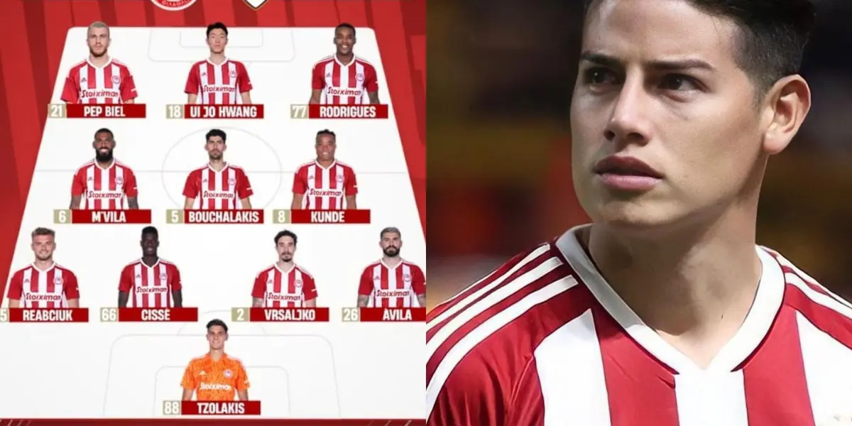 James Rodríguez está cerca de volver a las canchas con el Olympiacos y a un compañero eso no le sería tan positivo para poder ver minutos.
