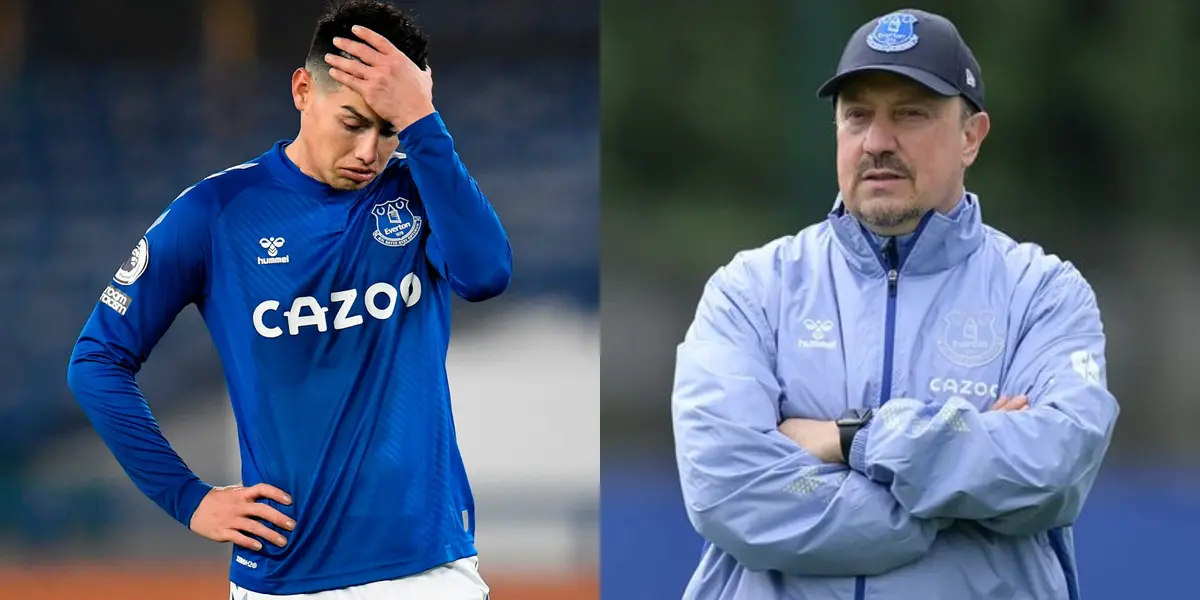 James Rodríguez estaba ilusionado con su posible regreso al banquillo del Everton al enfrentar al Aston Villa, pero el entrenador lo descartó a última hora por una asombrosa excusa. 
