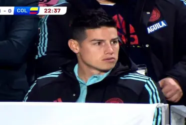 James Rodríguez no estuvo ni siquiera como suplente contra la Selección Japón.
