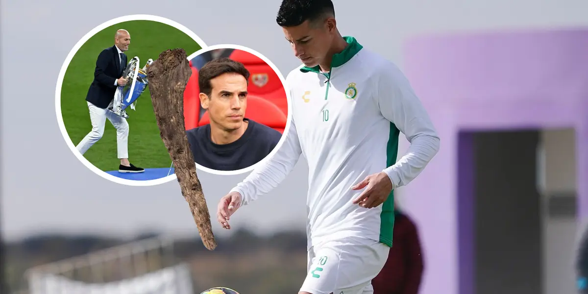 James Rodríguez Foto: James Rodríguez Oficial, Rayo Vallecano y Zinedine Zidane