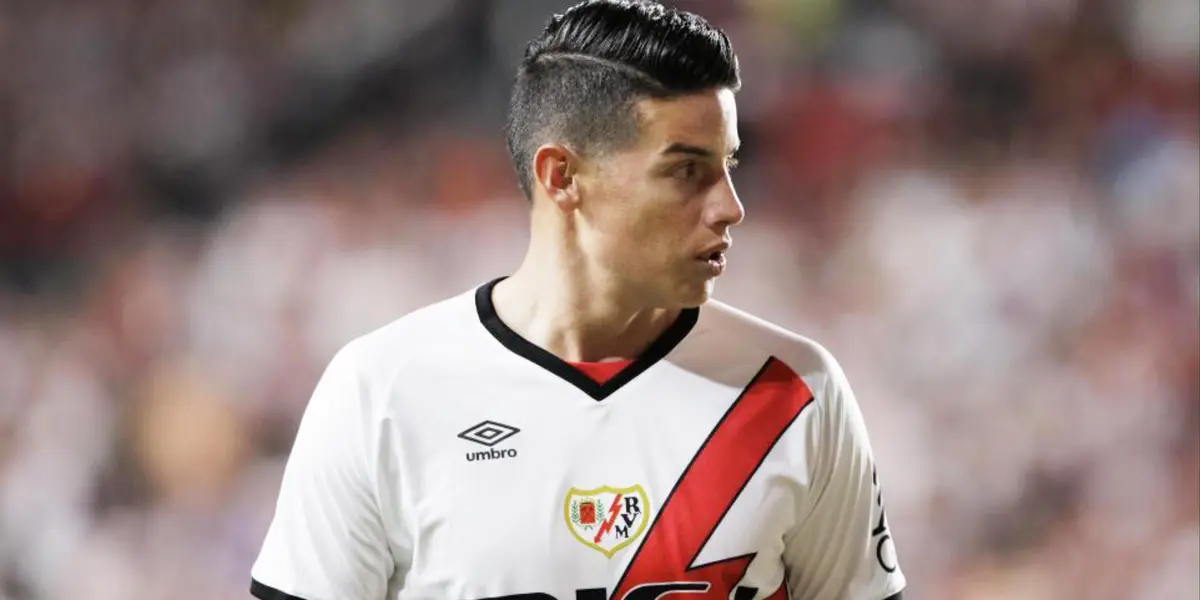 James Rodríguez. Foto: redes de Rayo Vallecano.