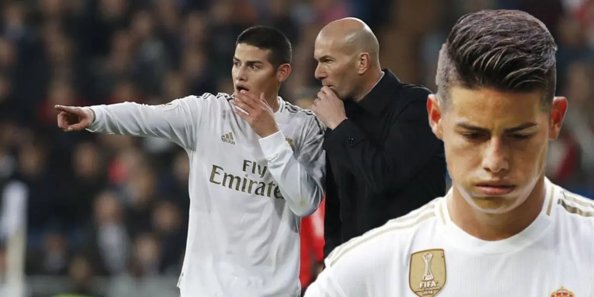 James Rodríguez fue frenado de la peor forma por Zinedine Zidane 