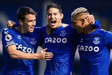 James Rodríguez fue protagonista de la goleada del Everton al West Ham United y así le dicen ahora en Inglaterra.