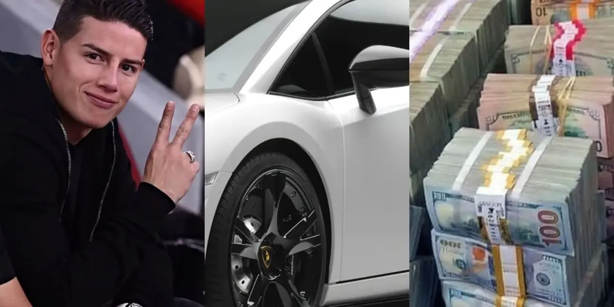 James Rodríguez ha manejado autos de todas las gamas, el 10 de la Selección Colombia incluso llegó a ser multado una vez en España.