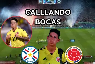 James Rodríguez habló luego de la victoria de Colombia contra Paraguay.