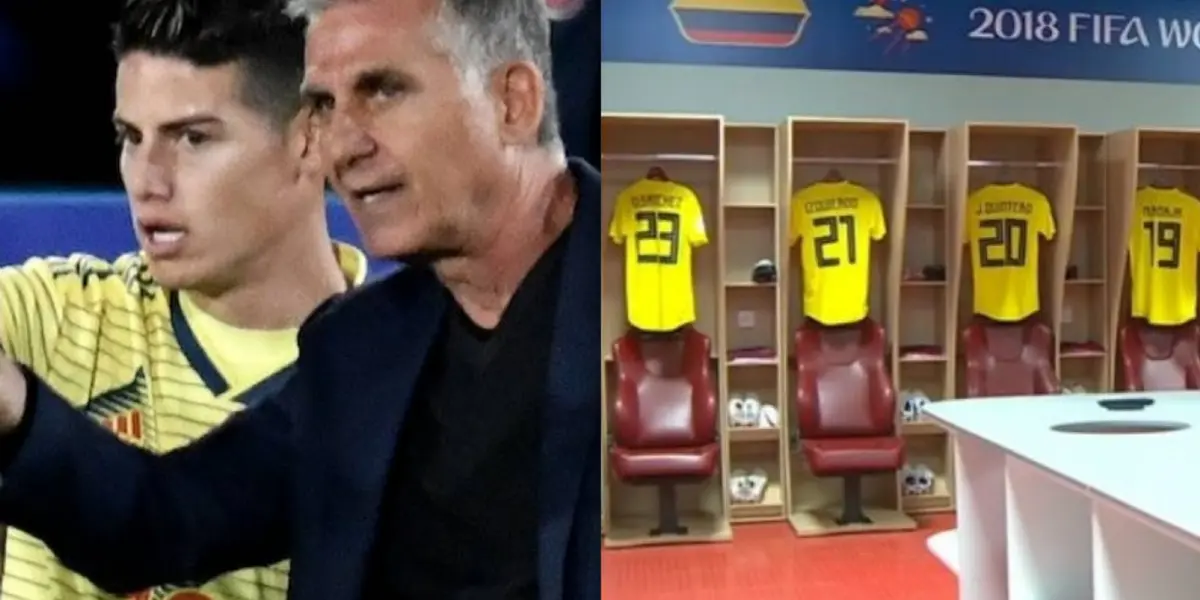 James Rodríguez habría entrado con la cabeza caliente a los camerinos luego de la goleada de Uruguay a Colombia