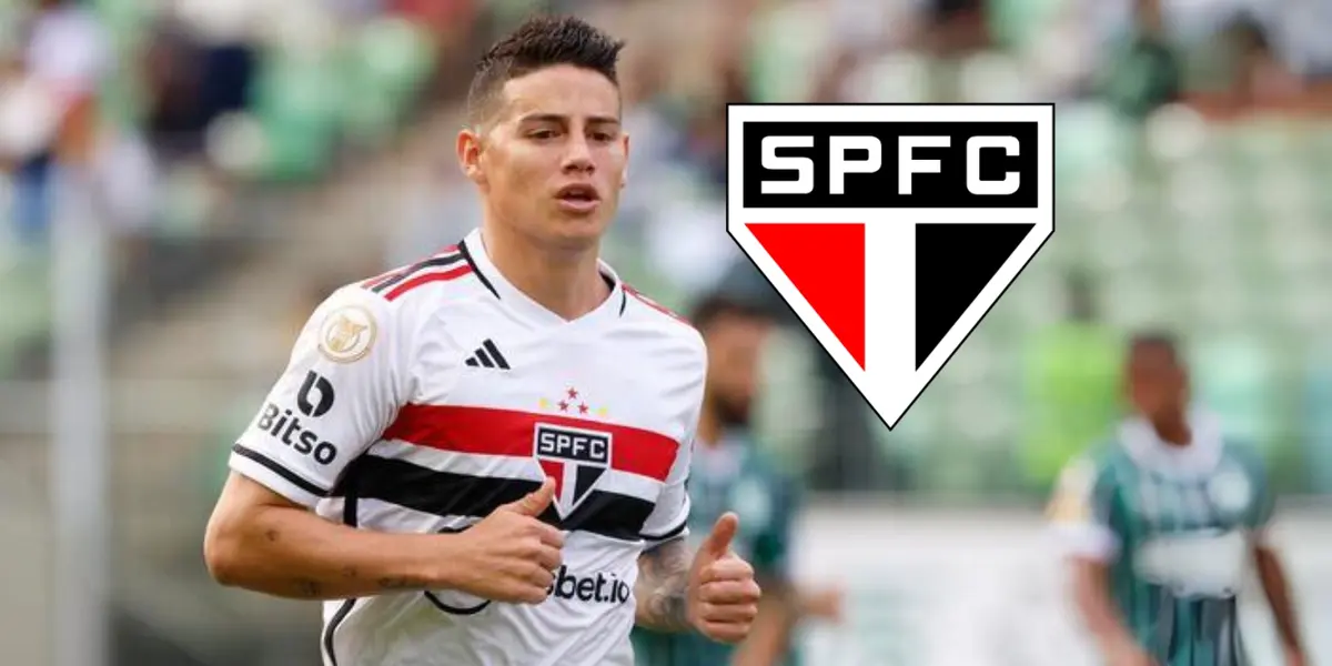 James Rodríguez jugando con el São Paulo