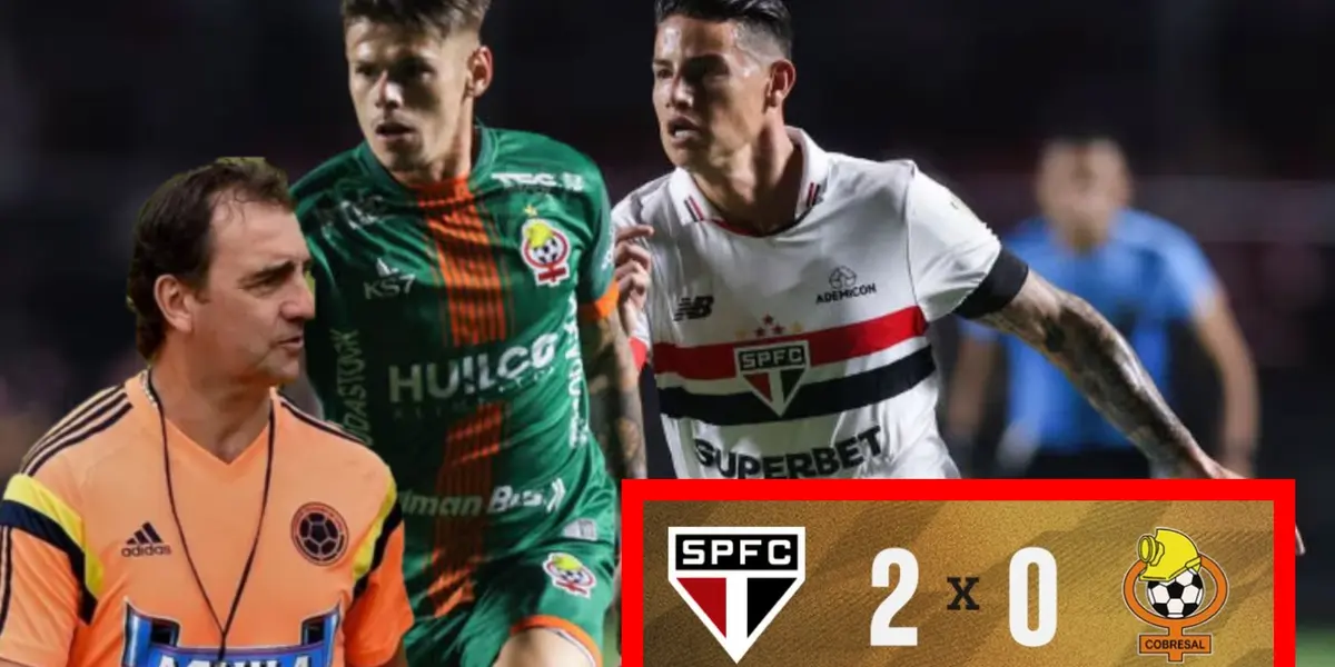 James Rodríguez jugando con Sao Paulo