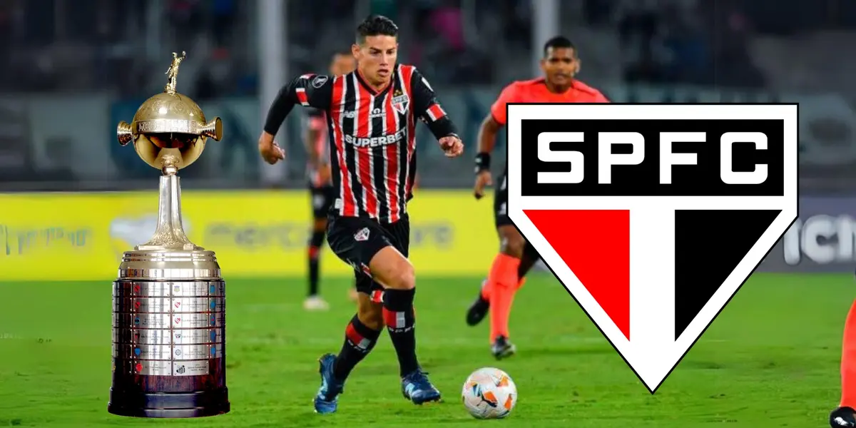 James Rodríguez jugó en la Copa Libertadores de América de 2024. Foto tomada de El Colombiano.