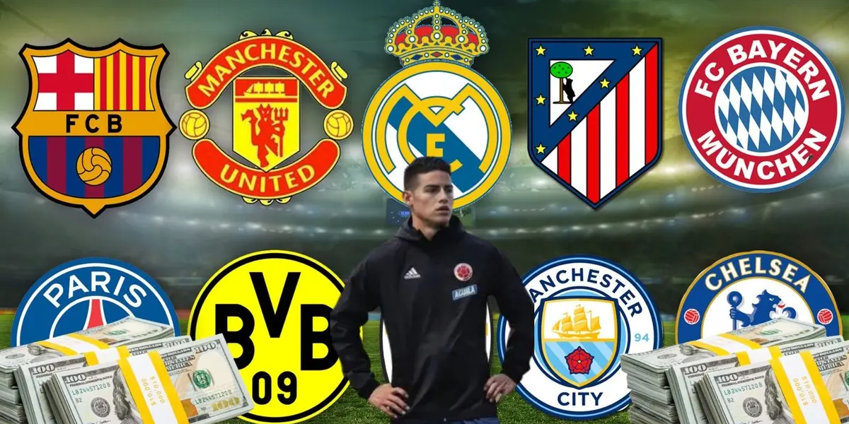 James Rodríguez la pasa muy mal en la actualidad y no consigue equipo.