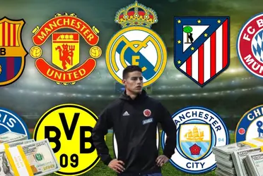 James Rodríguez la pasa muy mal en la actualidad y no consigue equipo.